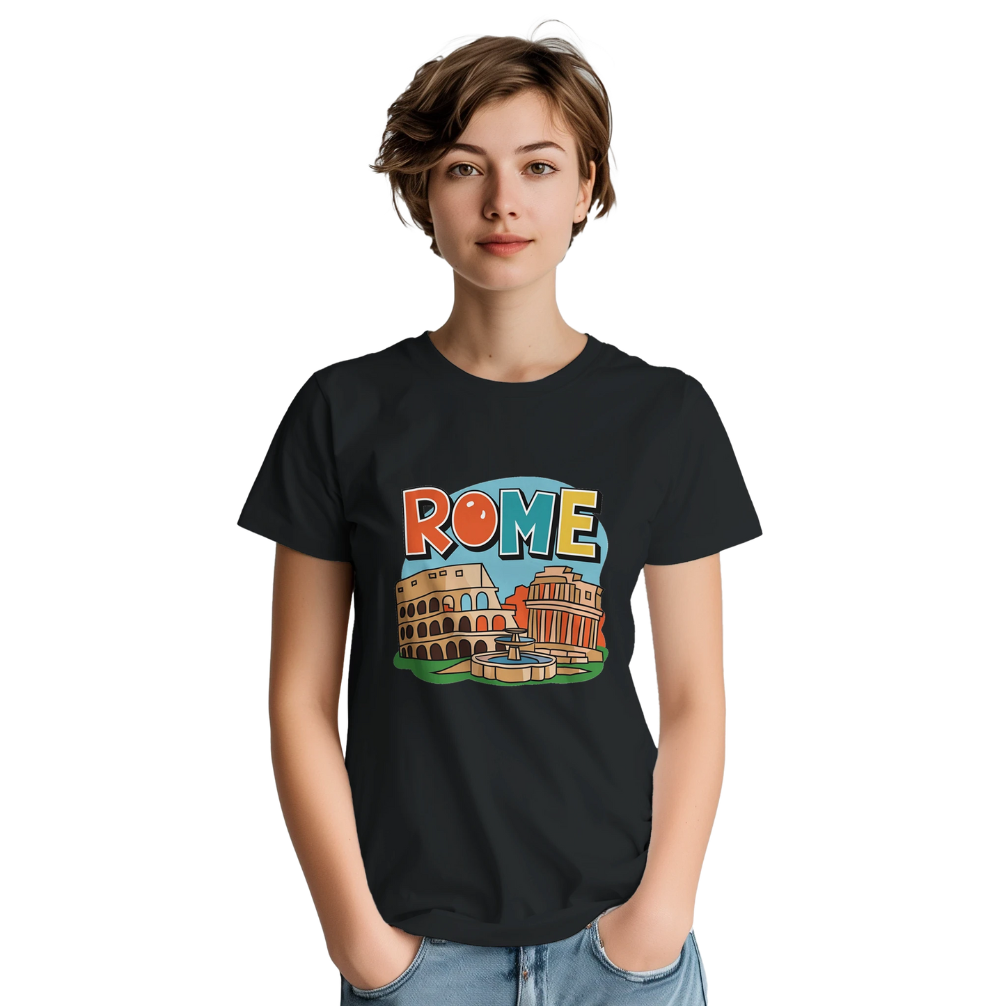 Rome Italy Unisex Travel T-Shirt perfect for travelers and gift seekers