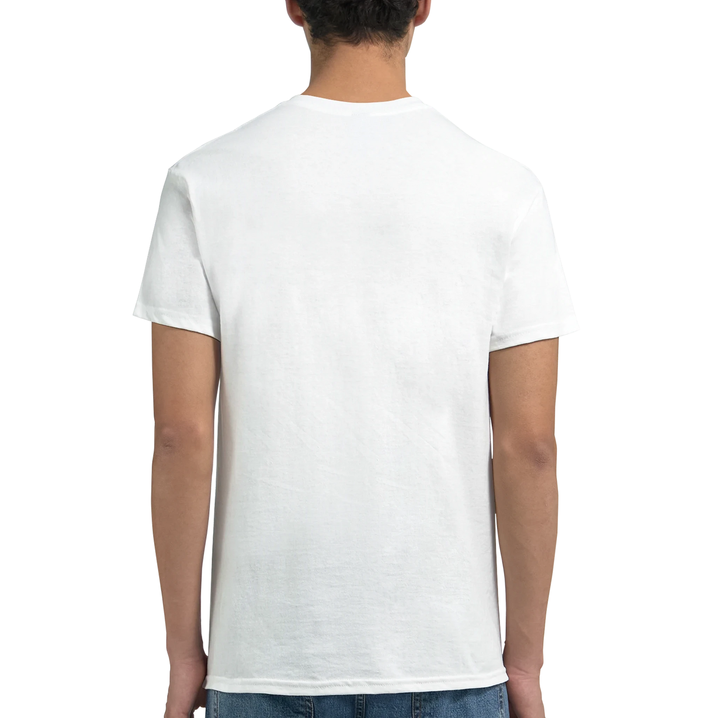 New Delhi India Unisex Travel T-Shirt featuring a man from the back perfect for travelers and gift seekers