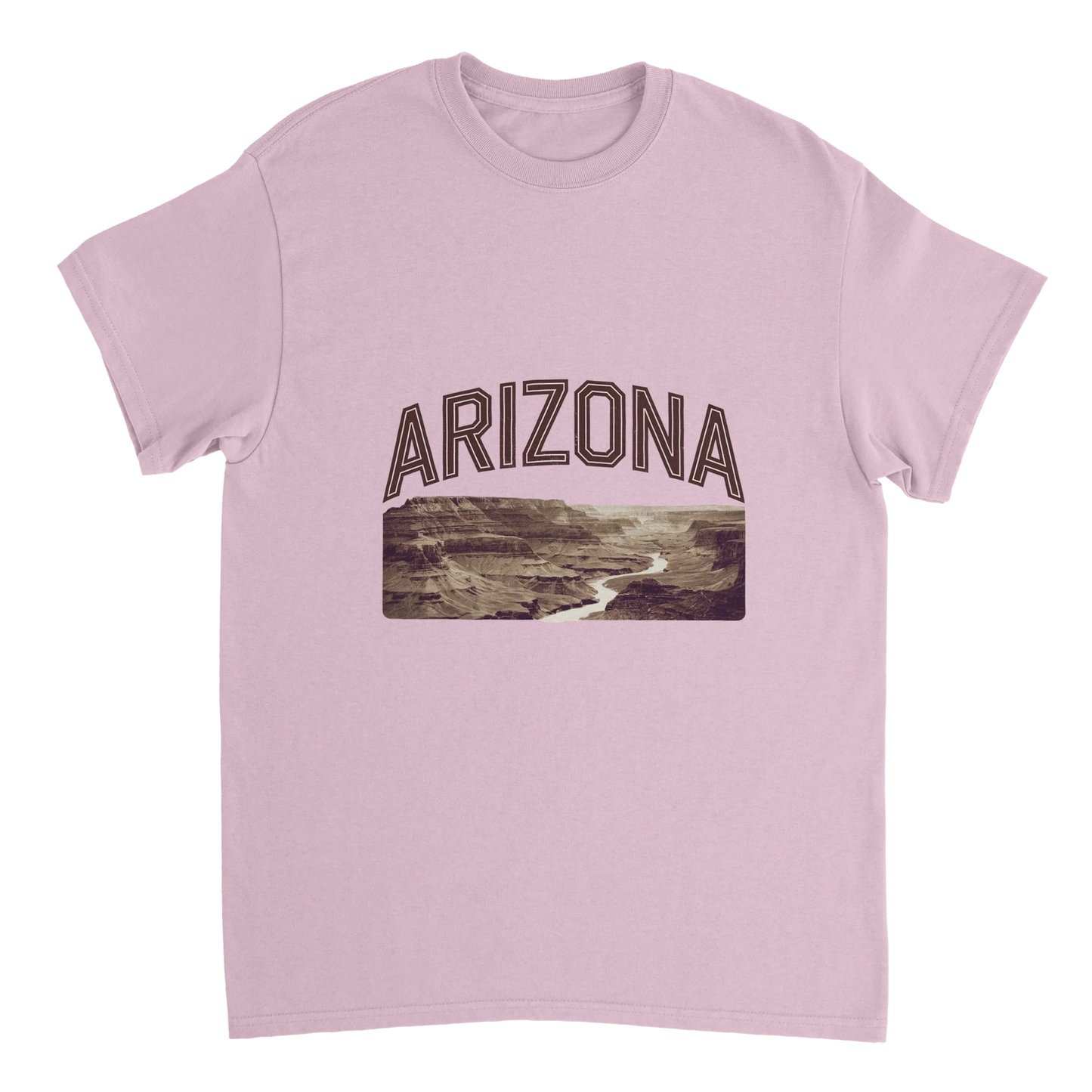 light pink Arizona USA Unisex Travel T-Shirt perfect for travelers and gift seekers