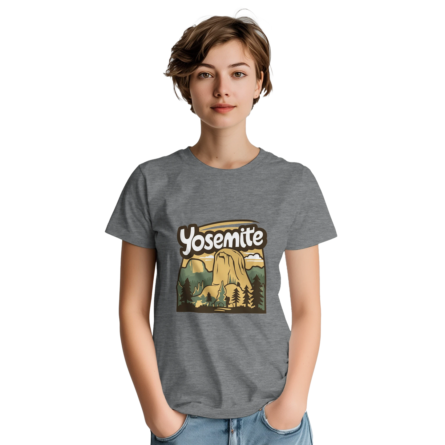Yosemite USA Unisex Travel T-Shirt perfect for travelers and gift seekers