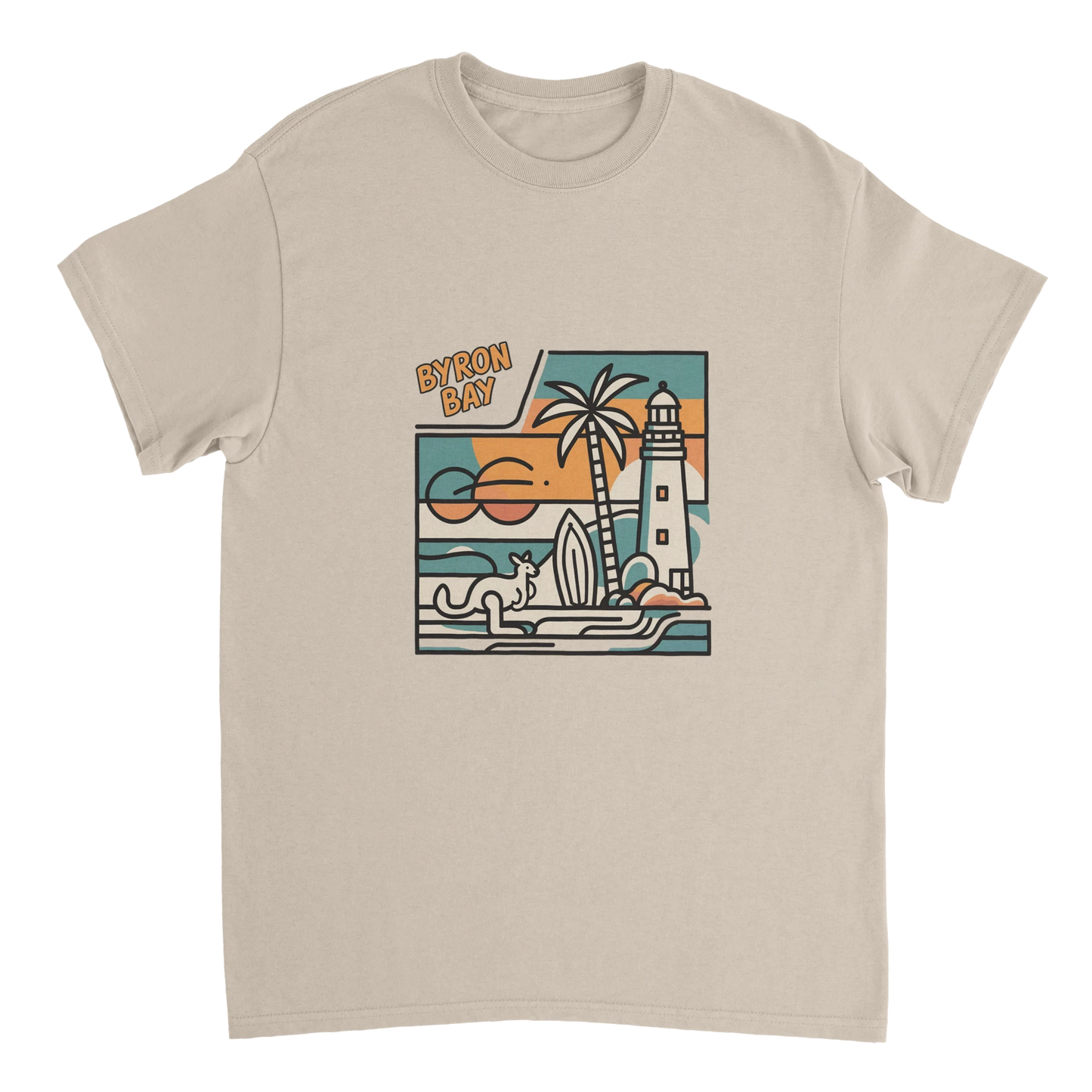 Byron Bay Australia Unisex Travel T-Shirt perfect for travelers and gift seekers