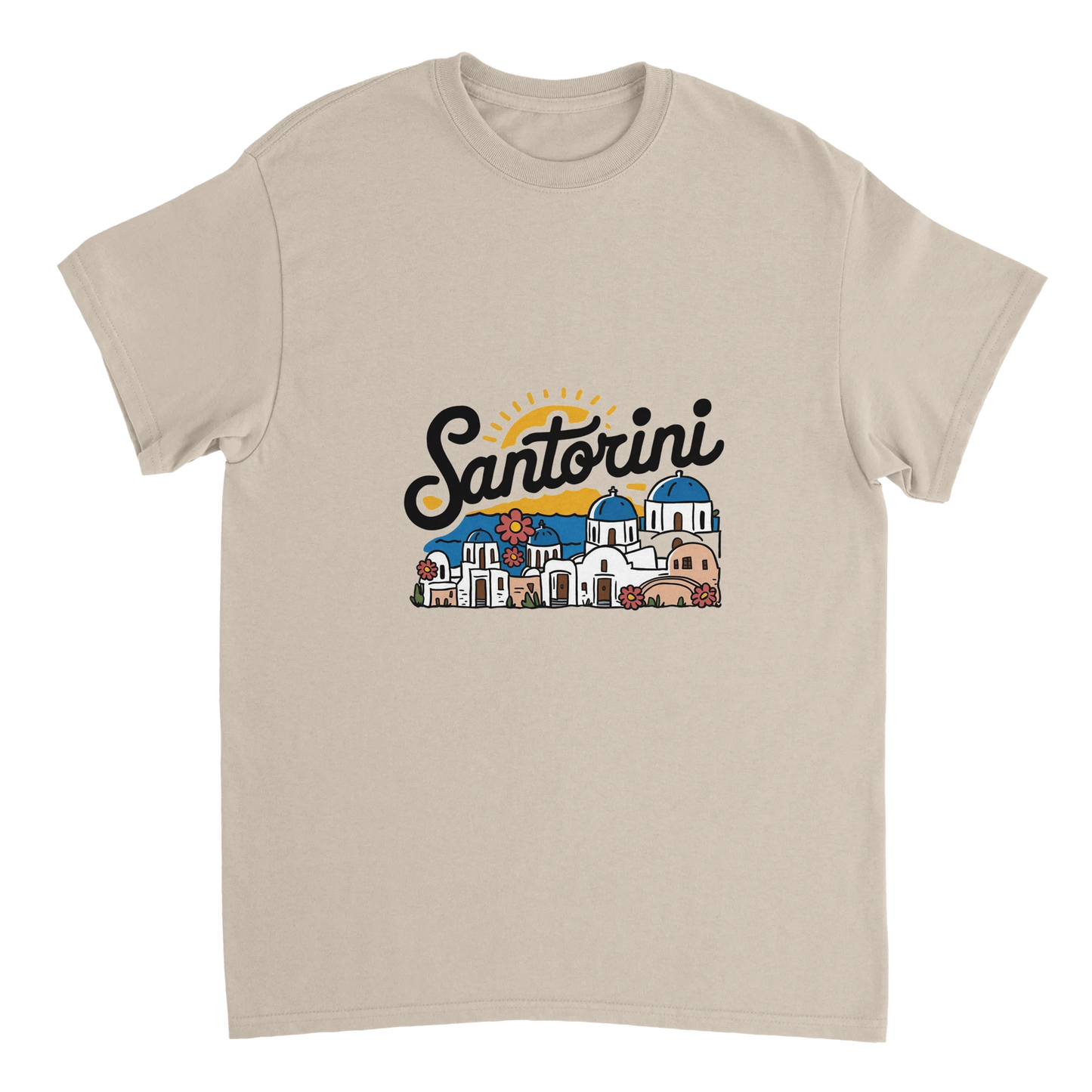 Santorini Greece Unisex Travel T-Shirt perfect for travelers and gift seekers