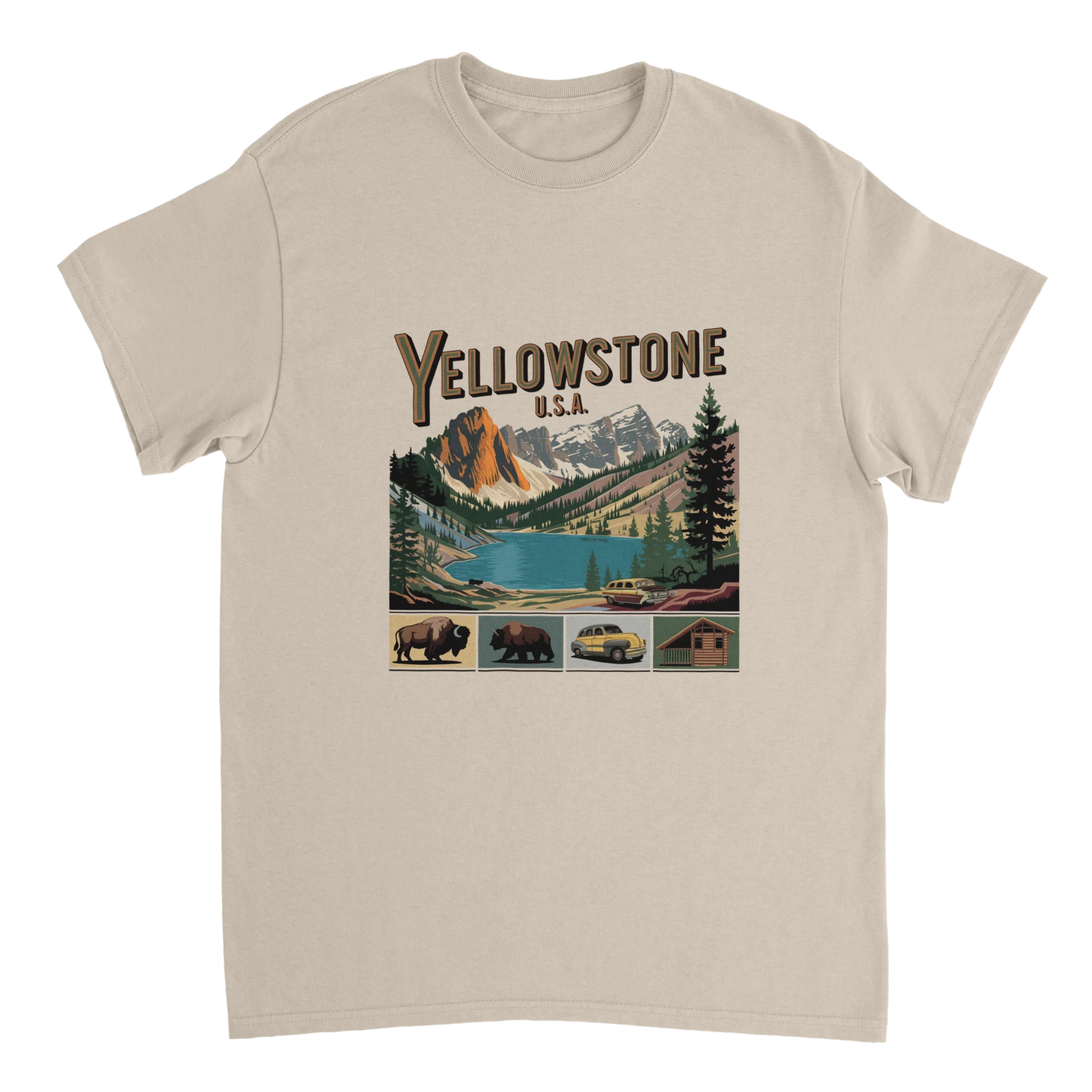 Yellowstone USA Unisex Travel T-Shirt perfect for travelers and gift seekers
