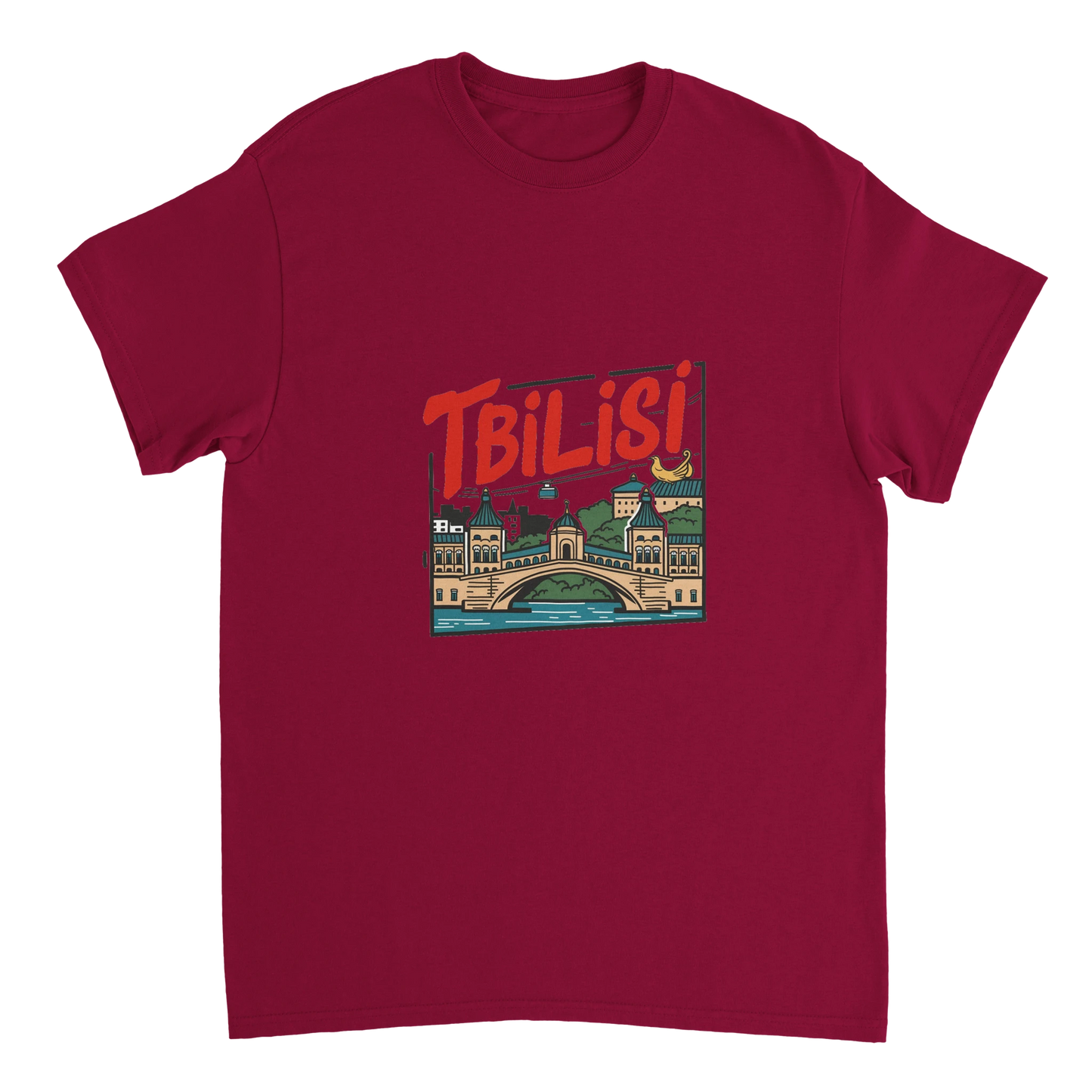 cardinal red Tbilisi Georgia Unisex Travel T-Shirt perfect for travelers and gift seekers
