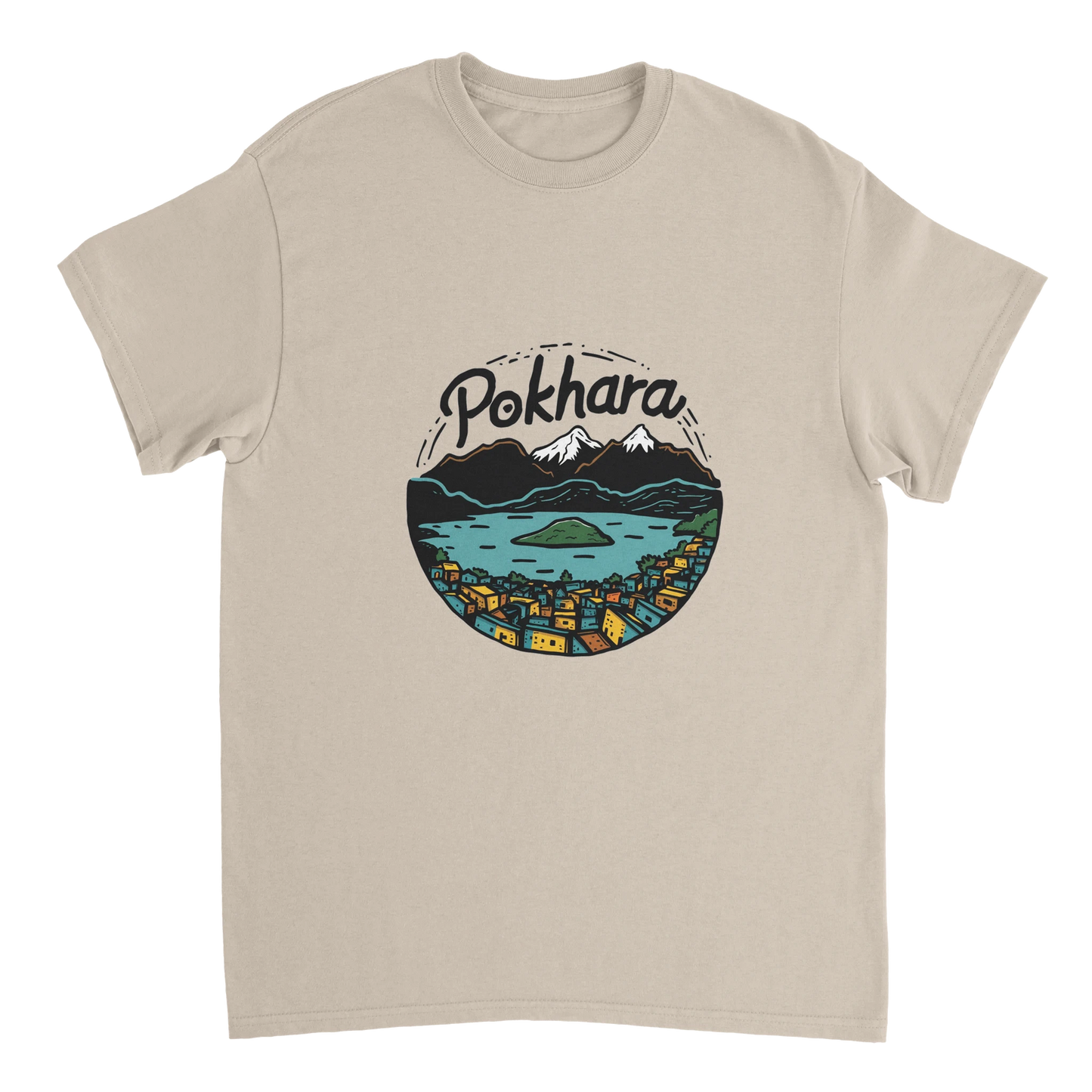 Pokhara Nepal Unisex Travel T-Shirt perfect for travelers and gift seekers