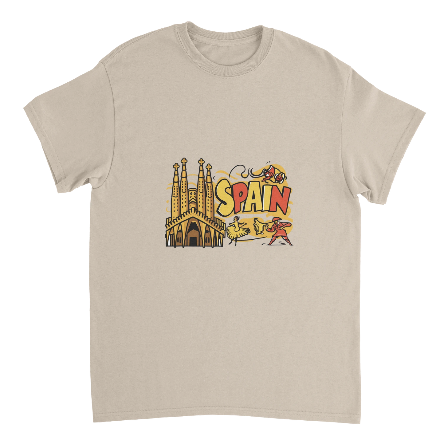 Spain Unisex Travel T-Shirt perfect for travelers and gift seekers