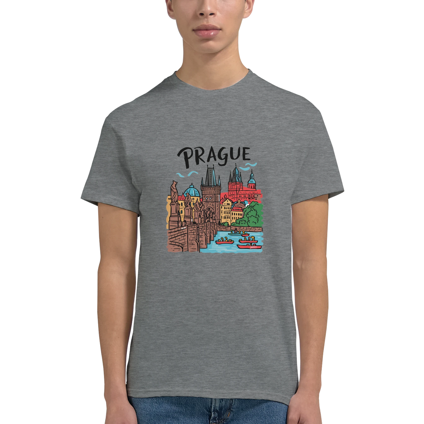 Prague Czechia Unisex Travel T-Shirt perfect for travelers and gift seekers