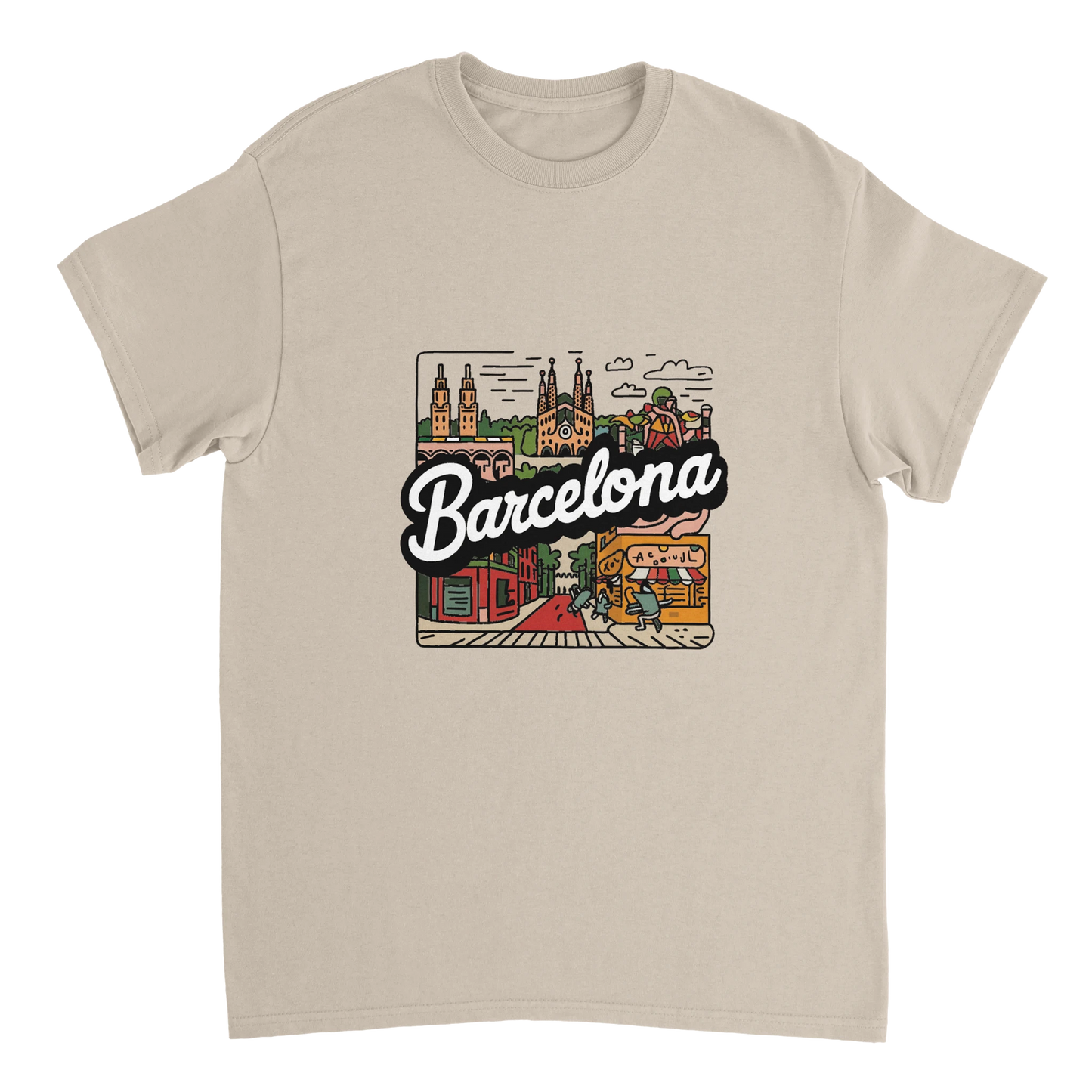 Barcelona Spain Unisex Travel T-Shirt perfect for travelers and gift seekers