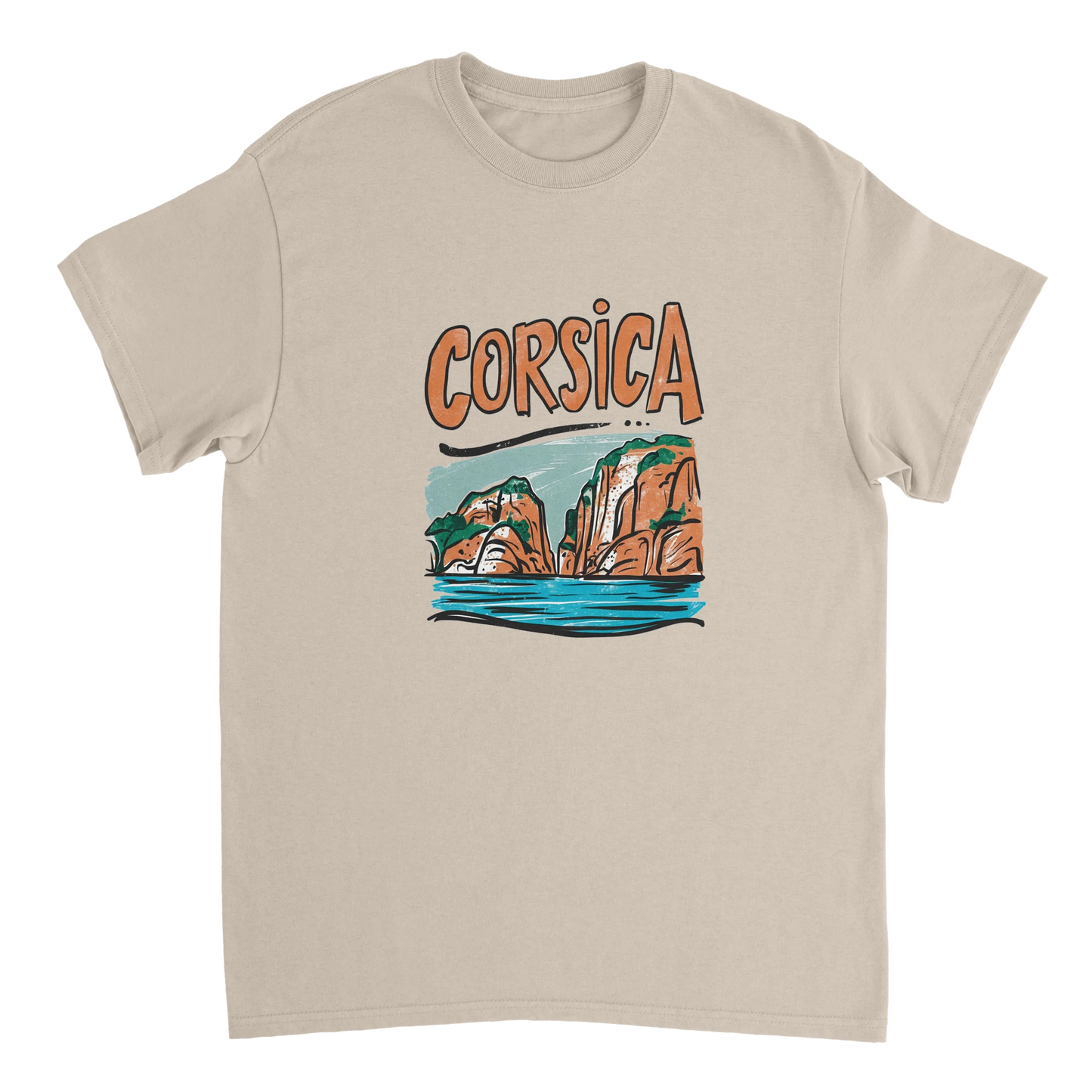 Corsica Unisex Travel T-Shirt perfect for travelers and gift seekers