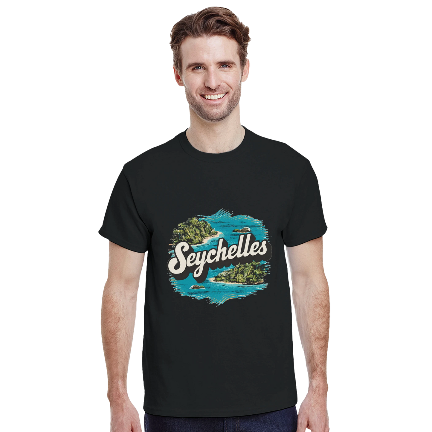 Seychelles Unisex Travel T-Shirt perfect for travelers and gift seekers