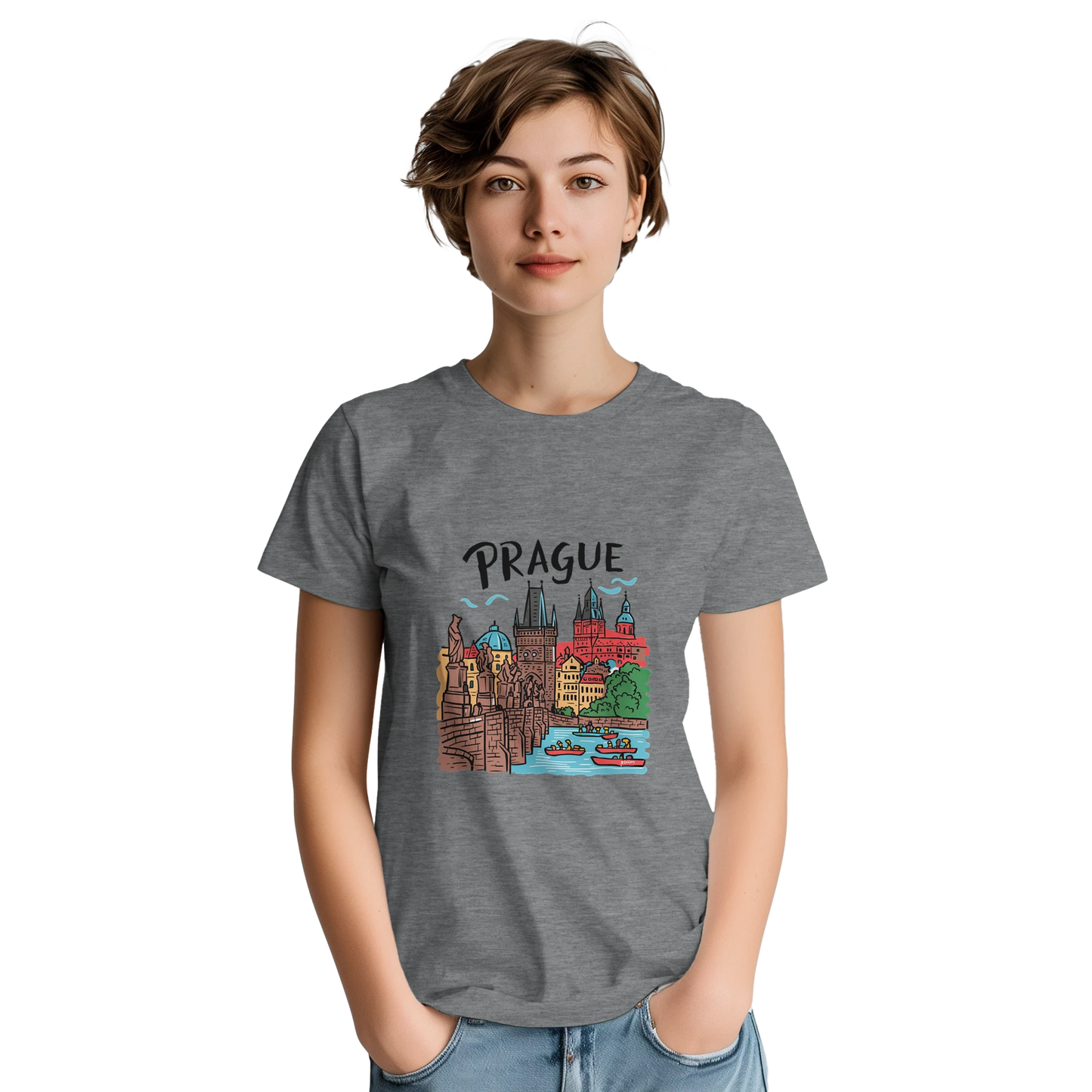 Prague Czechia Unisex Travel T-Shirt perfect for travelers and gift seekers