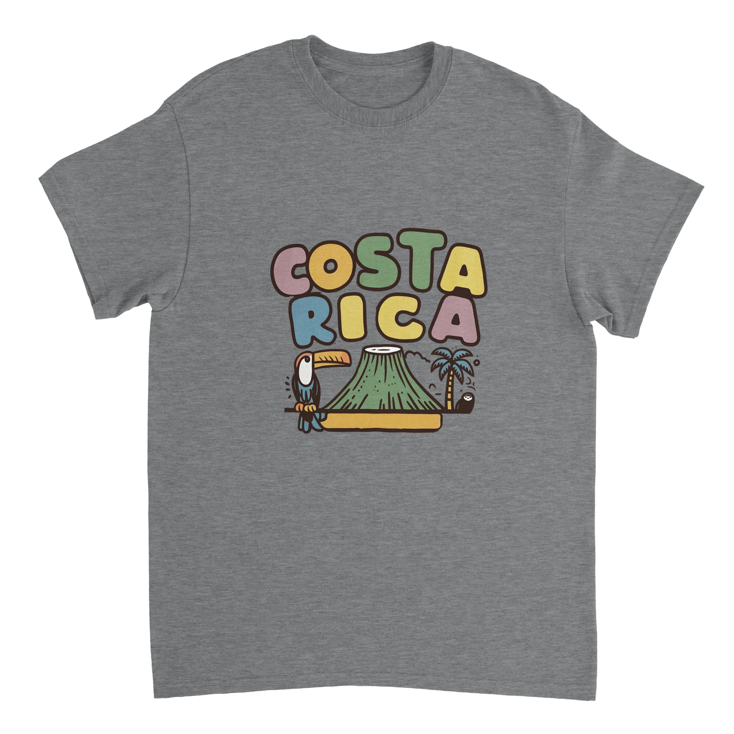 sport grey Costa Rica Unisex Travel T-Shirt perfect for travelers and gift seekers
