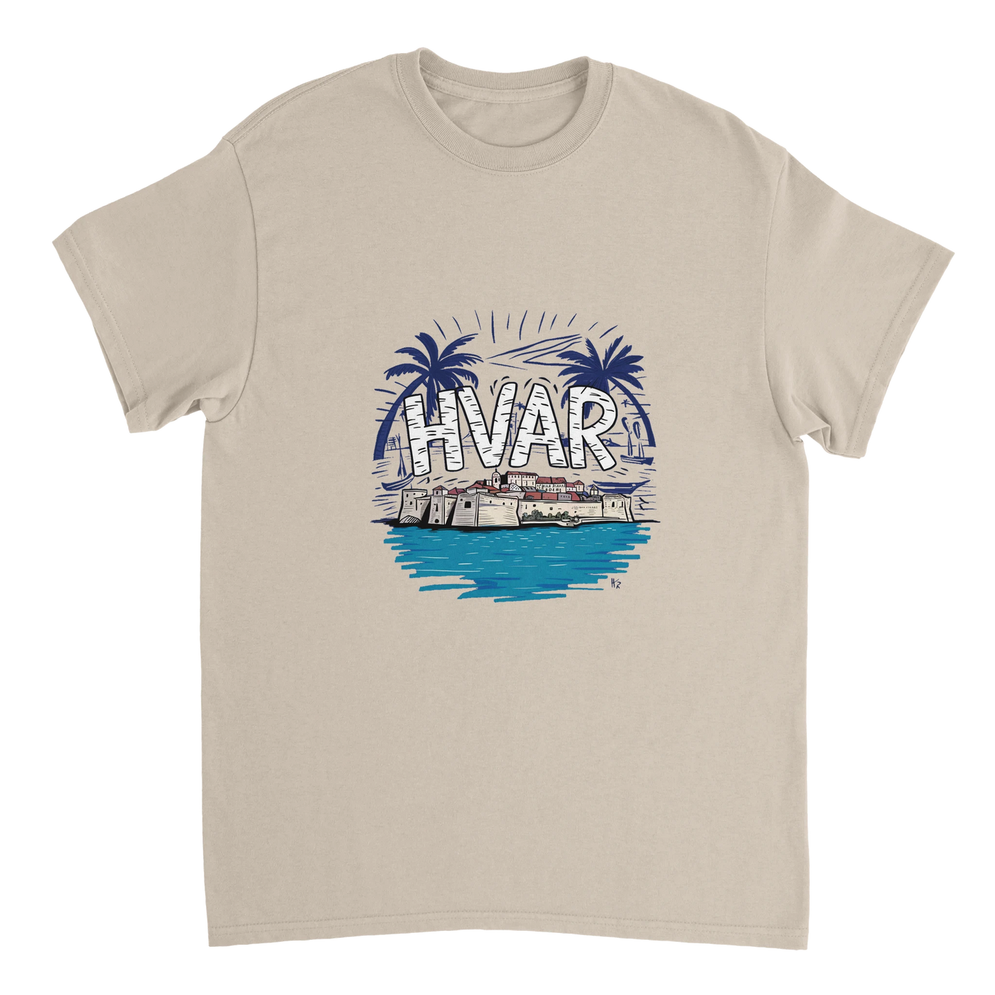 Hvar Croatia Unisex Travel T-Shirt perfect for travelers and gift seekers