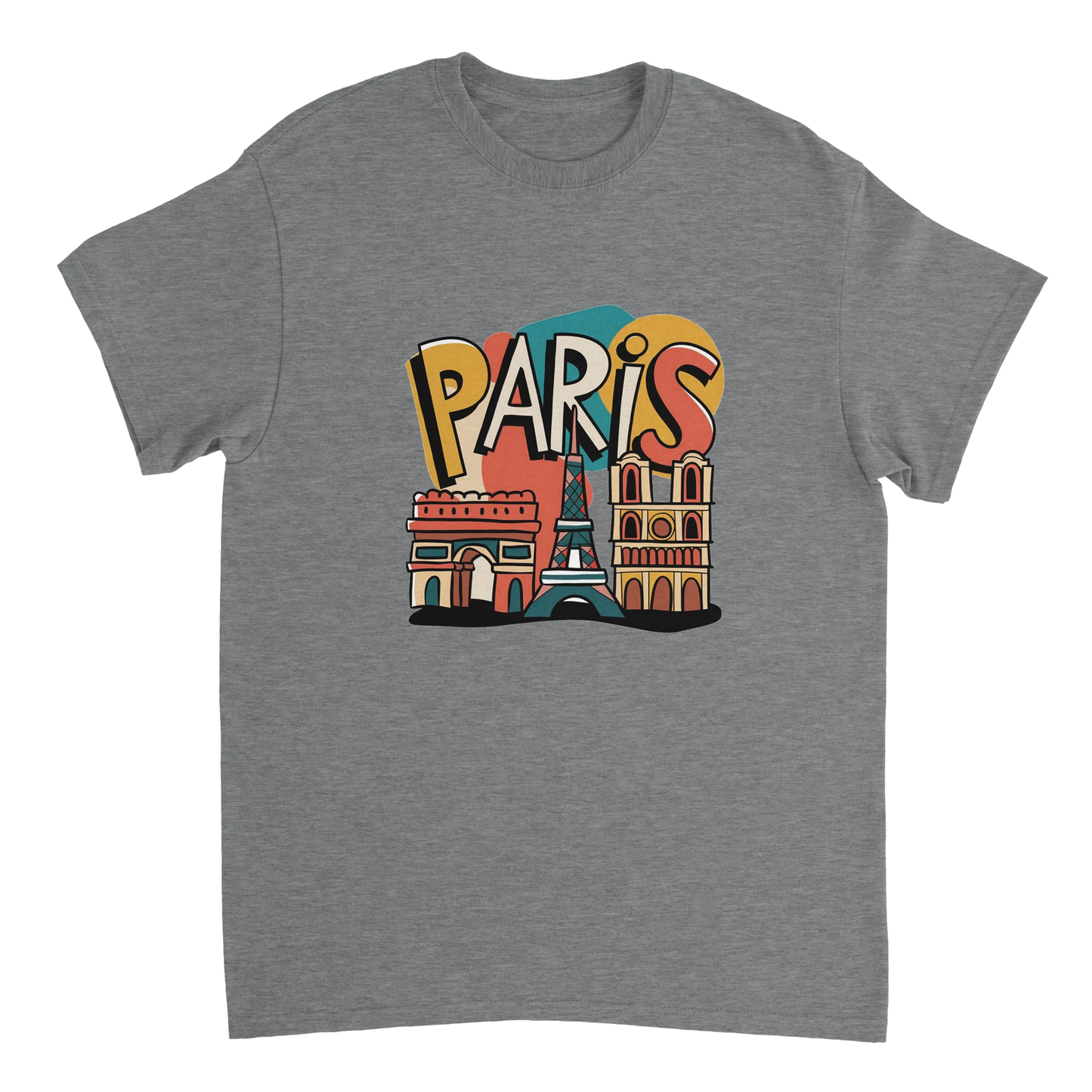 sport grey Paris France Unisex Travel T-Shirt perfect for travelers and gift seekers