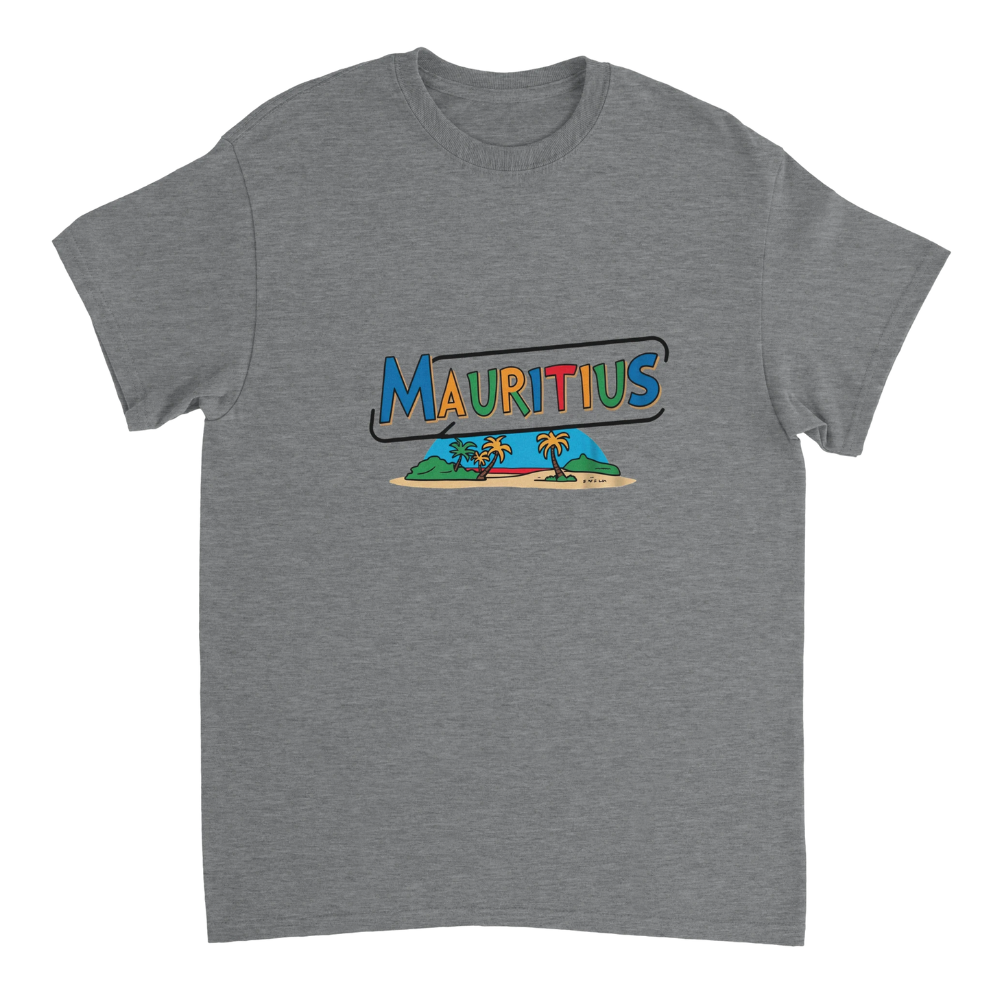sport grey Mauritius Unisex Travel T-Shirt perfect for travelers and gift seekers