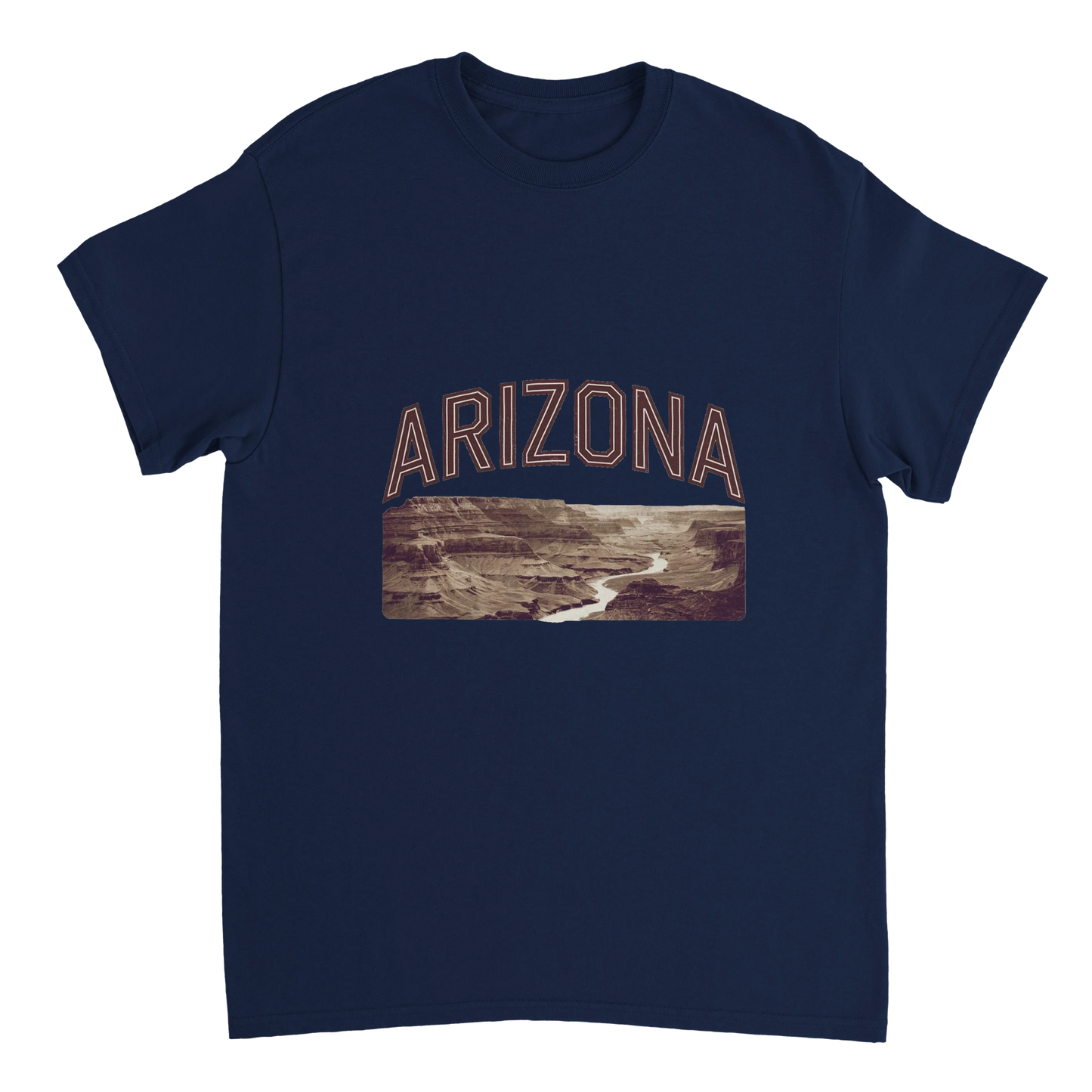 navy Arizona USA Unisex Travel T-Shirt perfect for travelers and gift seekers