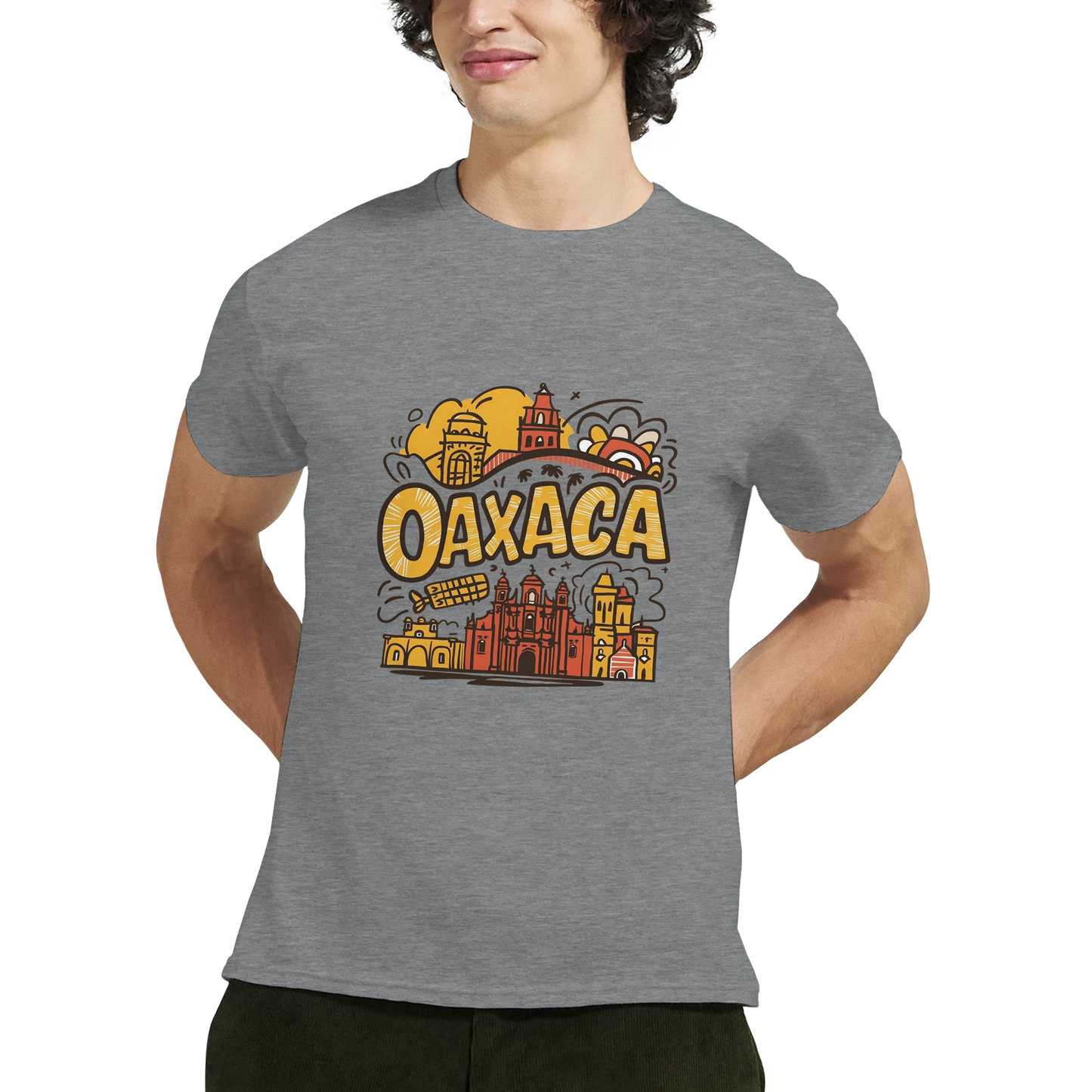 Oaxaca Mexico Unisex Travel T-Shirt featuring a man perfect for travelers and gift seekers
