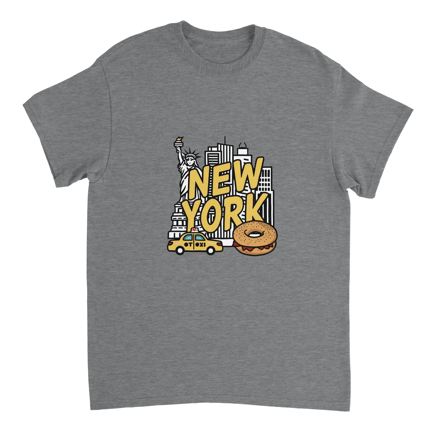 sport grey New York USA Unisex Travel T-Shirt perfect for travelers and gift seekers