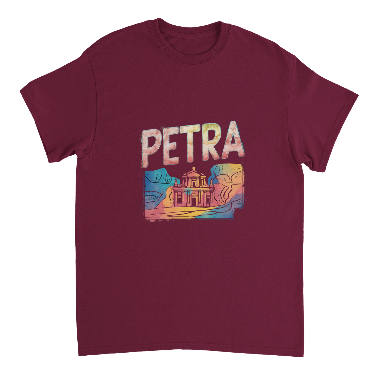 Petra Jordan Unisex Travel T-Shirt perfect for travelers and gift seekers