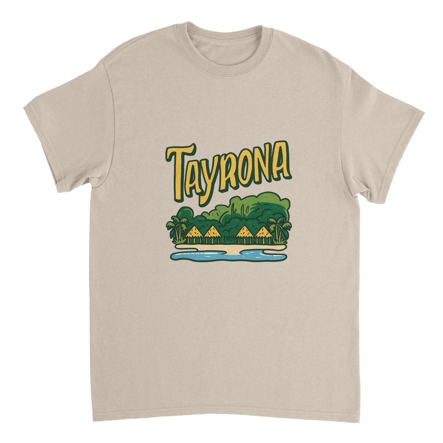Tayrona Colombia Unisex Travel T-Shirt perfect for travelers and gift seekers