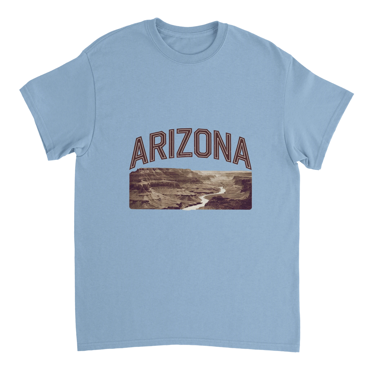 light blue Arizona USA Unisex Travel T-Shirt perfect for travelers and gift seekers