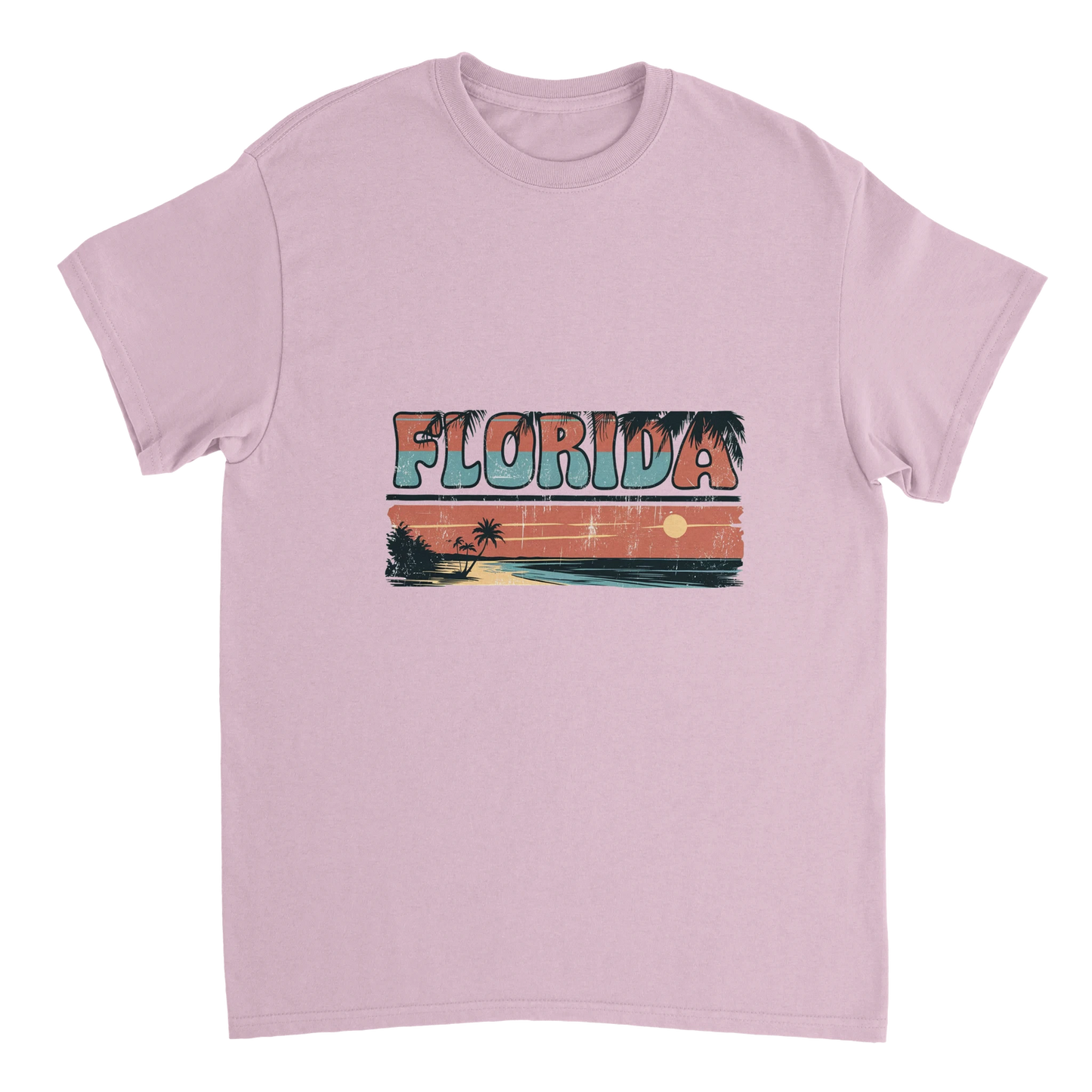 light pink Florida USA Unisex Travel T-Shirt perfect for travelers and gift seekers