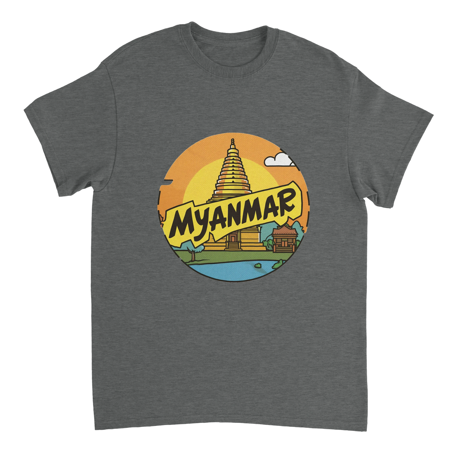 Myanmar Unisex Travel T-Shirt perfect for travelers and gift seekers
