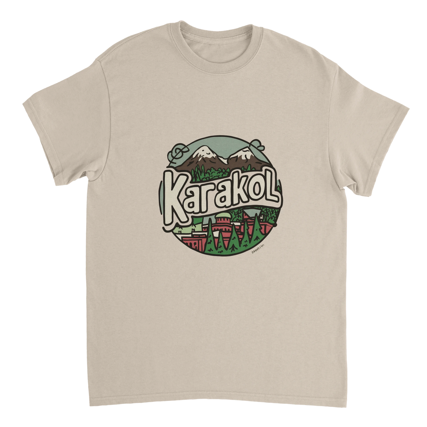 Karakol Kyrgyzstan Unisex Travel T-Shirt perfect for travelers and gift seekers