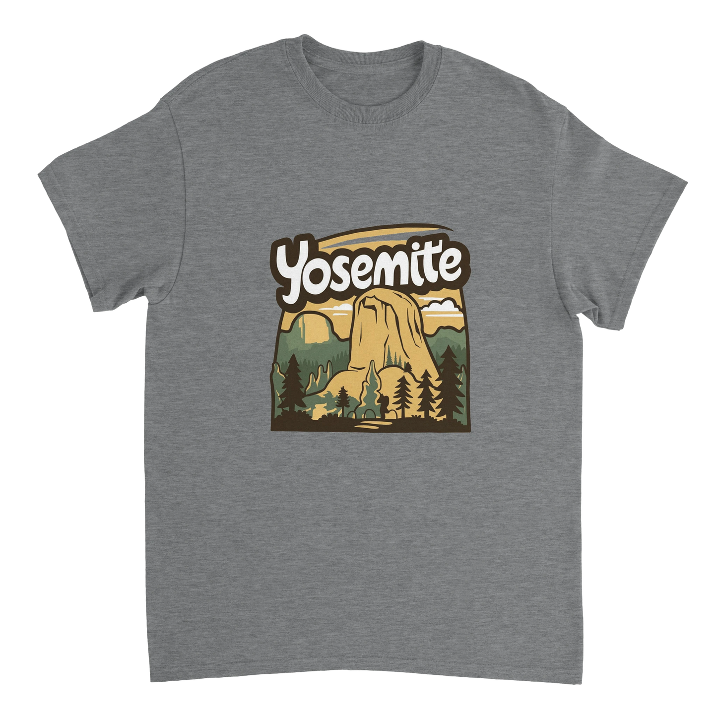sport grey Yosemite USA Unisex Travel T-Shirt perfect for travelers and gift seekers