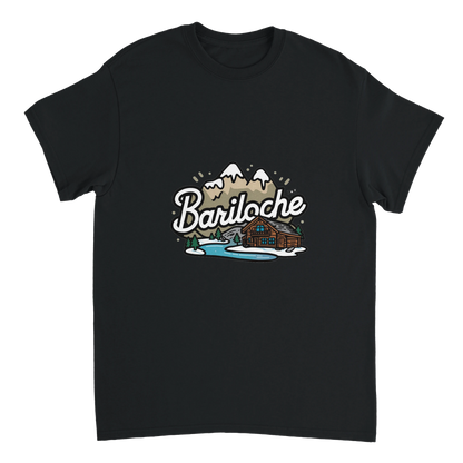 black Bariloche Argentina Unisex Travel T-Shirt perfect for travelers and gift seekers