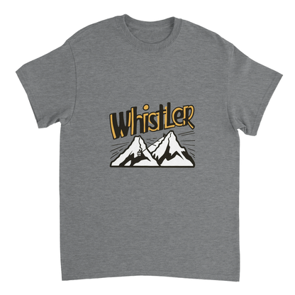 sport grey Whistler Canada Unisex Travel T-Shirt perfect for travelers and gift seekers