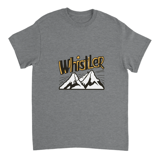 sport grey Whistler Canada Unisex Travel T-Shirt perfect for travelers and gift seekers