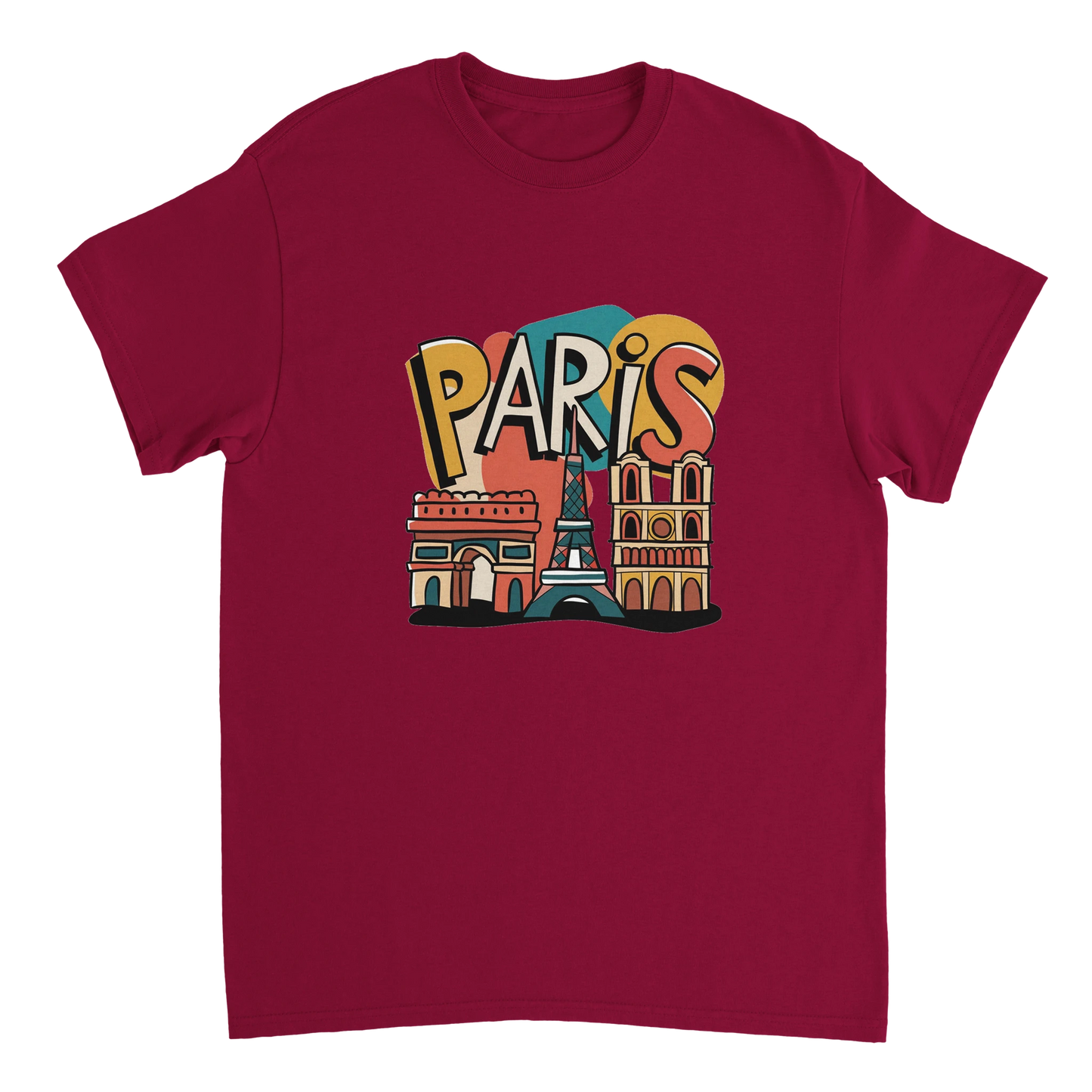 cardinal red Paris France Unisex Travel T-Shirt perfect for travelers and gift seekers