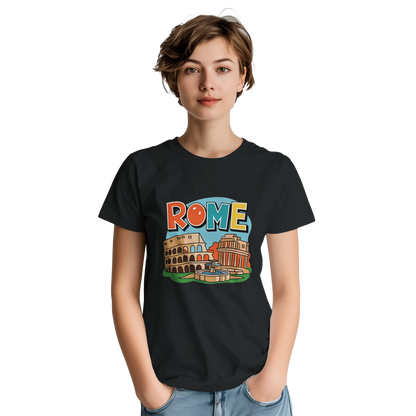 Rome Italy Unisex Travel T-Shirt perfect for travelers and gift seekers