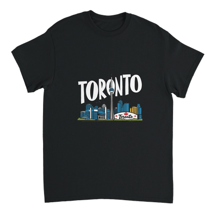 black Toronto Canada Unisex Travel T-Shirt perfect for travelers and gift seekers