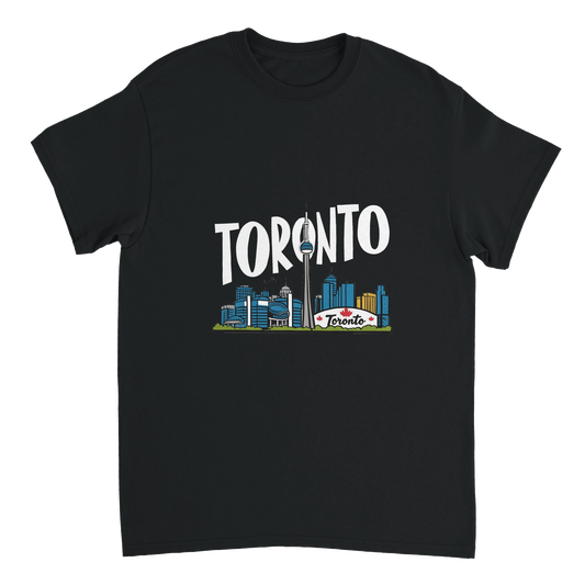 black Toronto Canada Unisex Travel T-Shirt perfect for travelers and gift seekers
