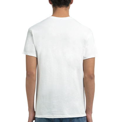 New Delhi India Unisex Travel T-Shirt featuring a man from the back perfect for travelers and gift seekers