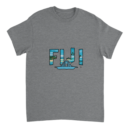sport grey Fiji Unisex Travel T-Shirt perfect for travelers and gift seekers