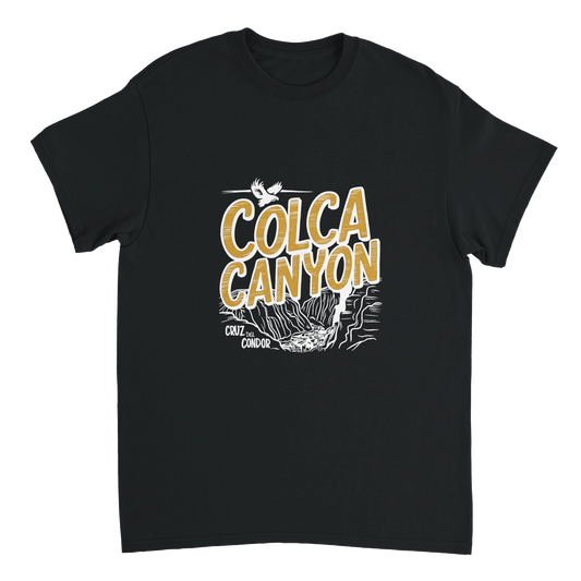 black Colca Canyon Peru Unisex Travel T-Shirt perfect for travelers and gift seekers