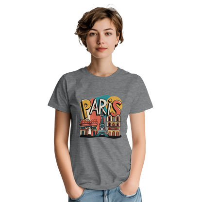 Paris France Unisex Travel T-Shirt perfect for travelers and gift seekers