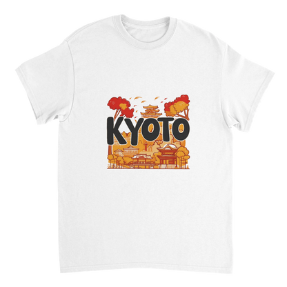 white Kyoto Japan Unisex Travel T-Shirt perfect for travelers and gift seekers