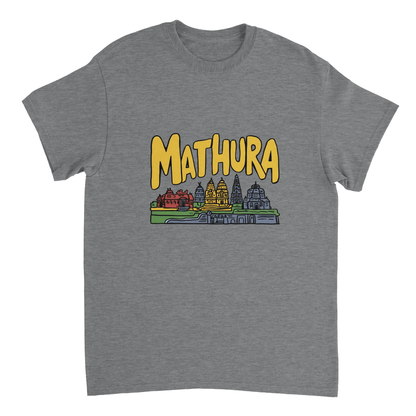 sport grey Mathura India Unisex Travel T-Shirt perfect for travelers and gift seekers