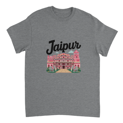 sport grey Jaipur India Unisex Travel T-Shirt perfect for travelers and gift seekers