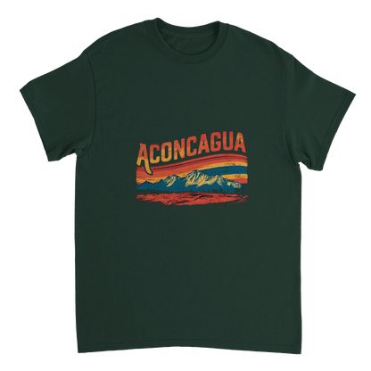forest green Aconcagua Argentina Unisex Travel T-Shirt perfect for travelers and gift seekers