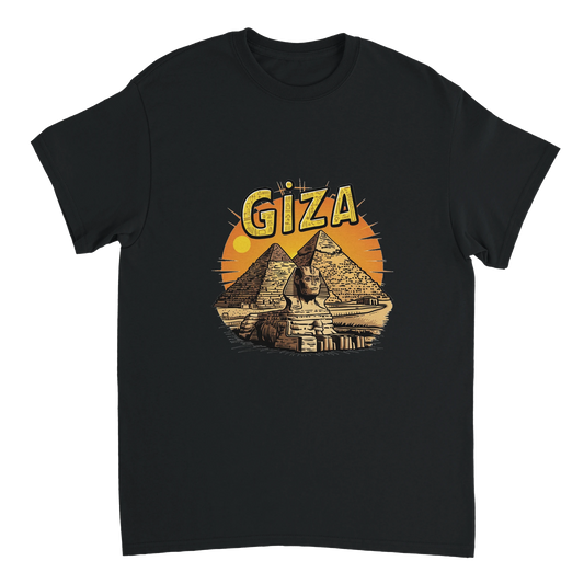 black Giza Egypt Unisex Travel T-Shirt perfect for travelers and gift seekers