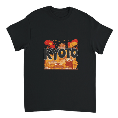 black Kyoto Japan Unisex Travel T-Shirt perfect for travelers and gift seekers