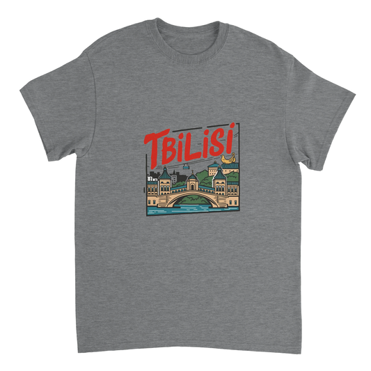 sport grey Tbilisi Georgia Unisex Travel T-Shirt perfect for travelers and gift seekers