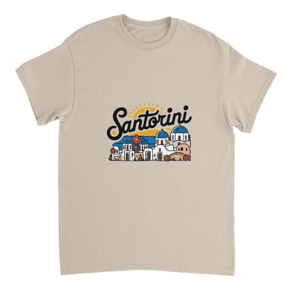 Santorini Greece Unisex Travel T-Shirt perfect for travelers and gift seekers