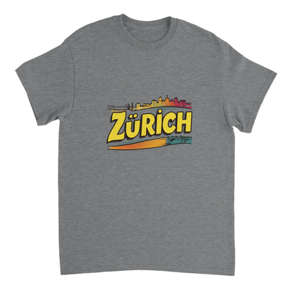 sport grey Zurich Switzerland Unisex Travel T-Shirt perfect for travelers and gift seekers
