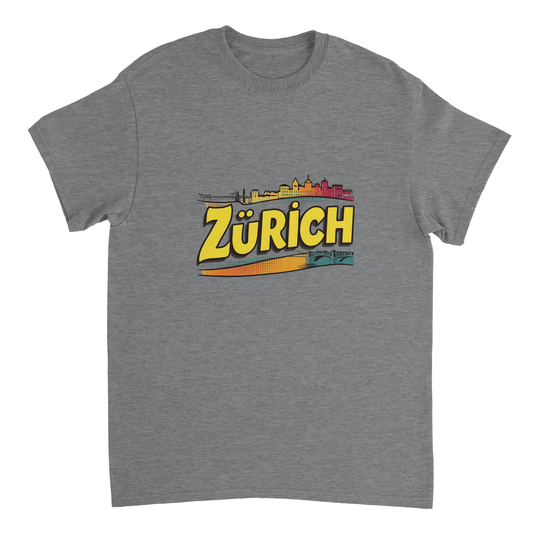 sport grey Zurich Switzerland Unisex Travel T-Shirt perfect for travelers and gift seekers